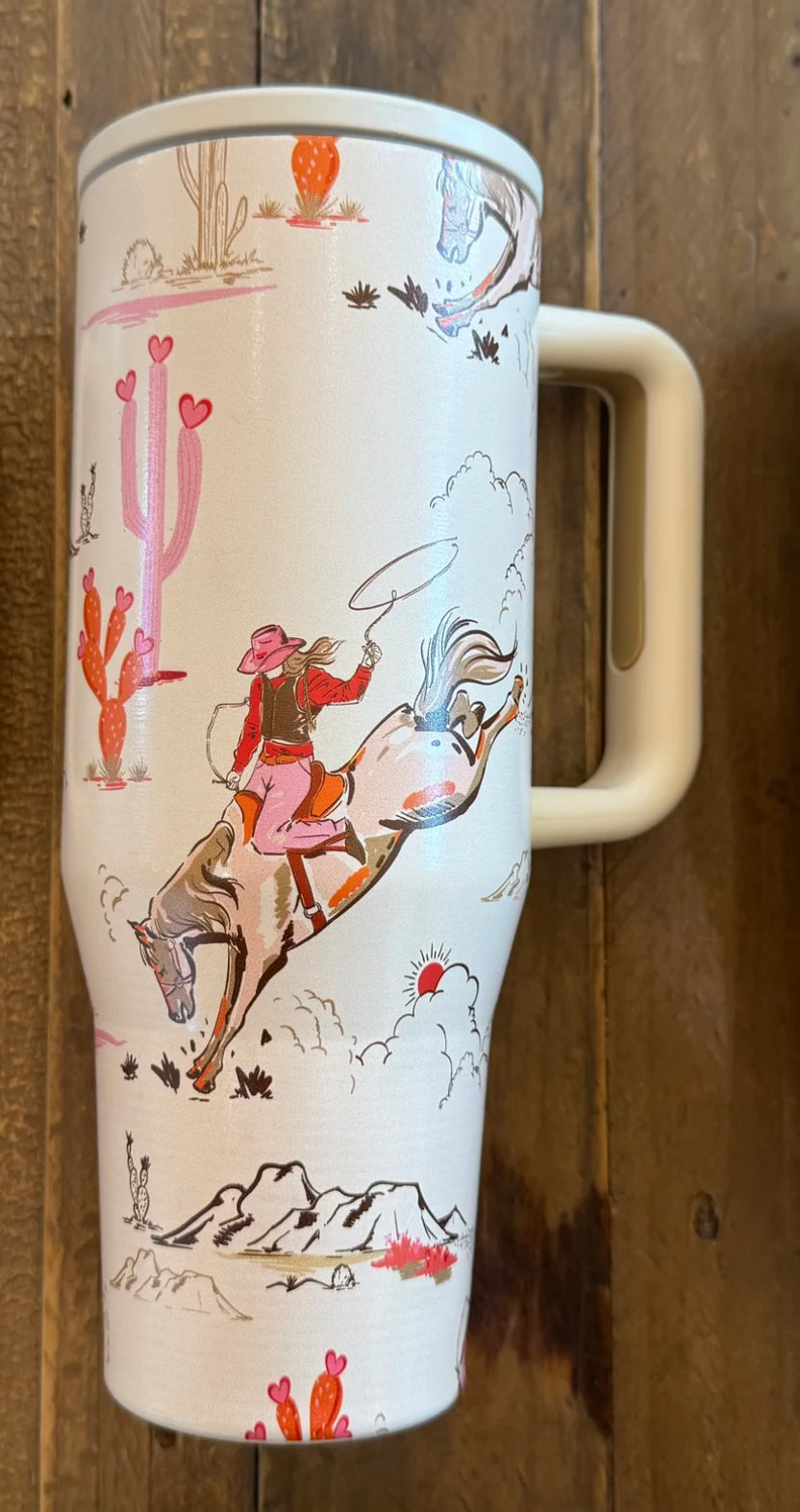 40oz Cowgirl Flip Straw Tumbler