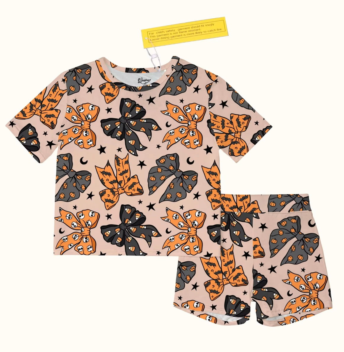 Spooky Bows 2 Piece Day Wear Shorts Set