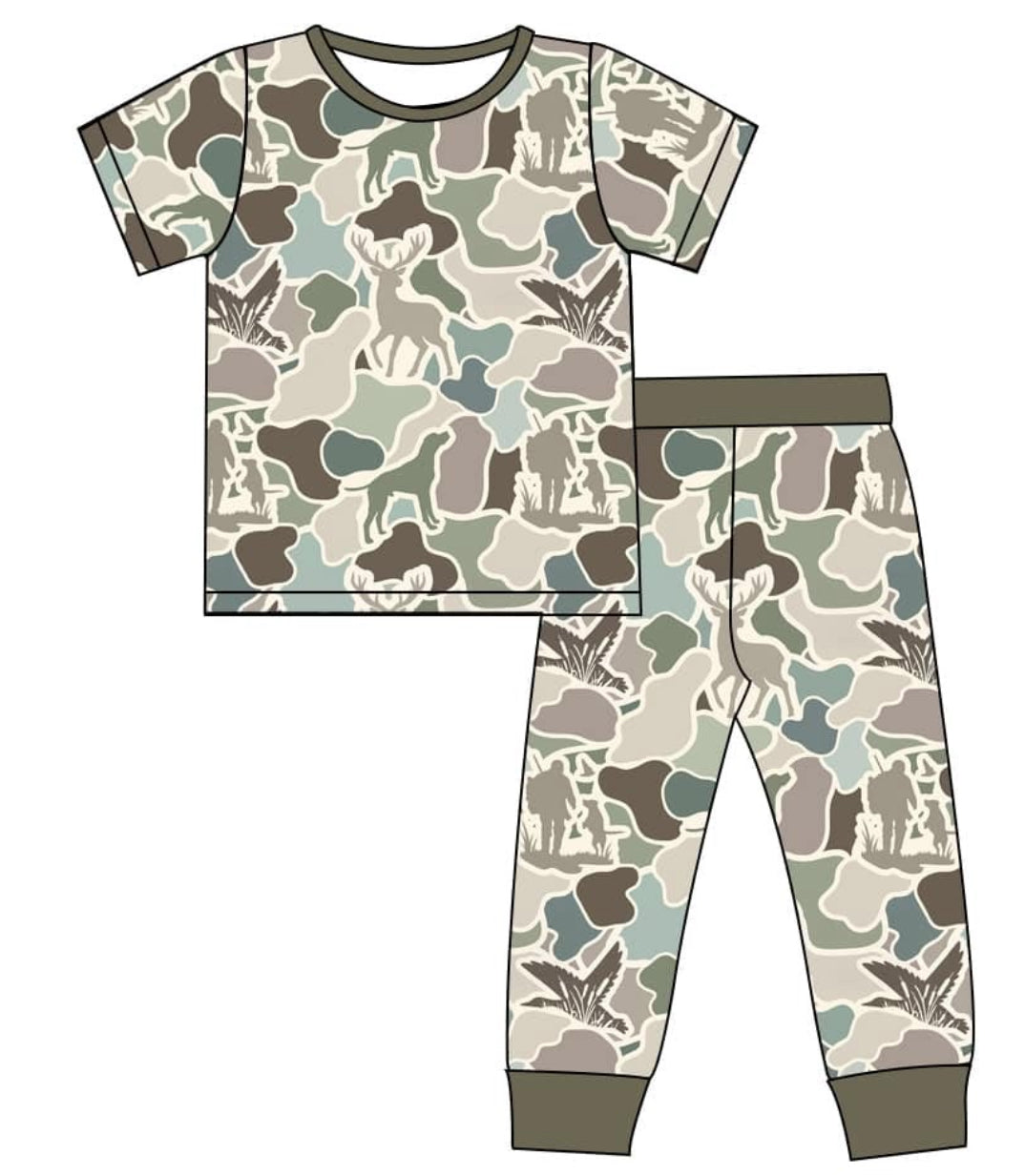 Camo/Hunting 2 Piece Pants Set