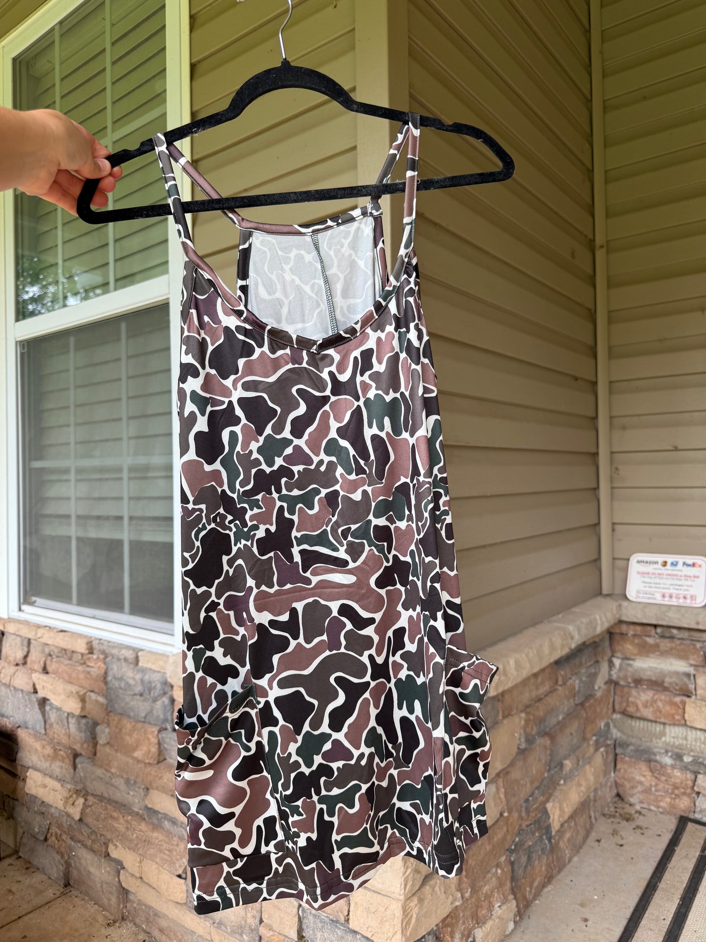 Camo Romper **PREORDER** 15 DAY TURN AROUND TIME - INSPIRED PRINT