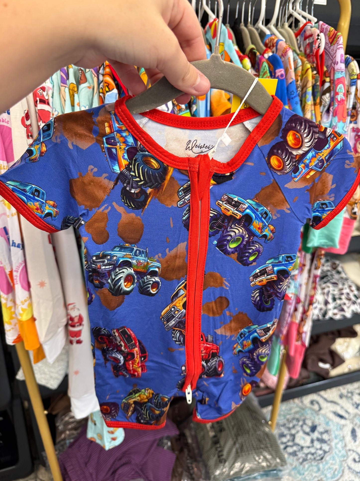 Blue Monster Trucks Shortie