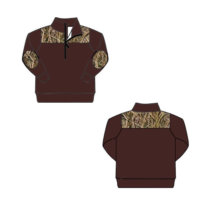 Brown Camo Pullover