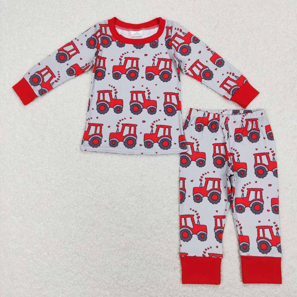 Valentine's Tractor PJ Set