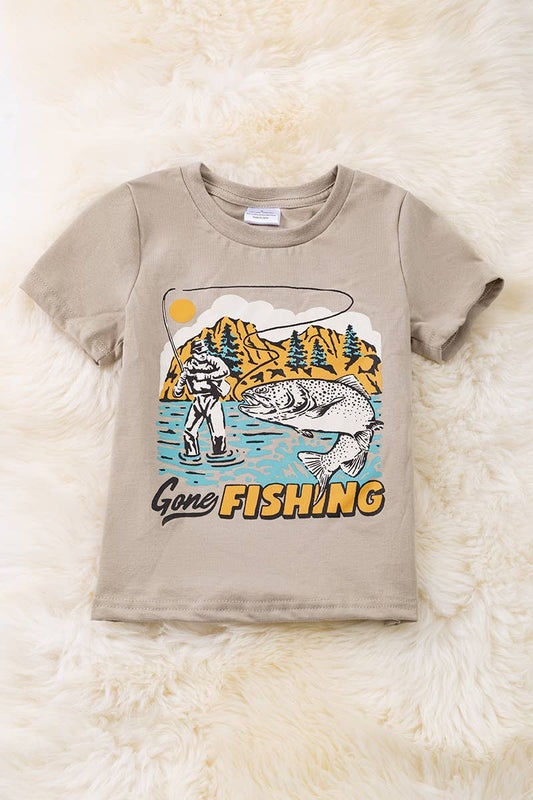 Gone Fishing Graphic T-shirt