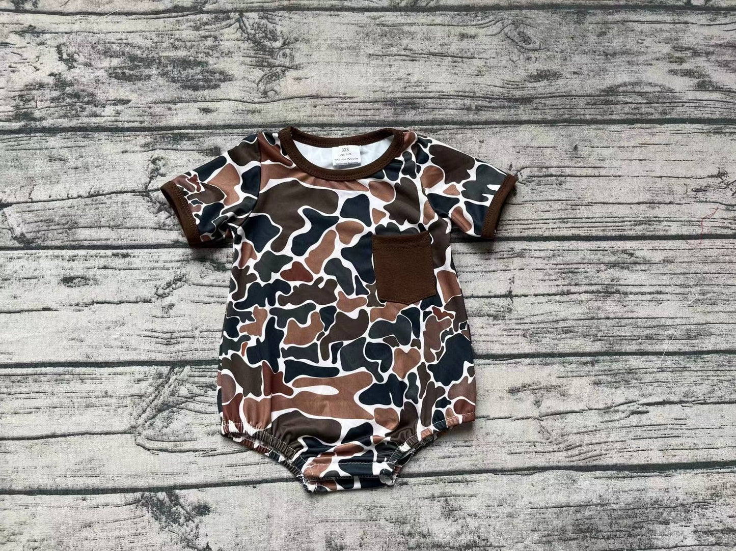 Camo Pocket Bubble Romper