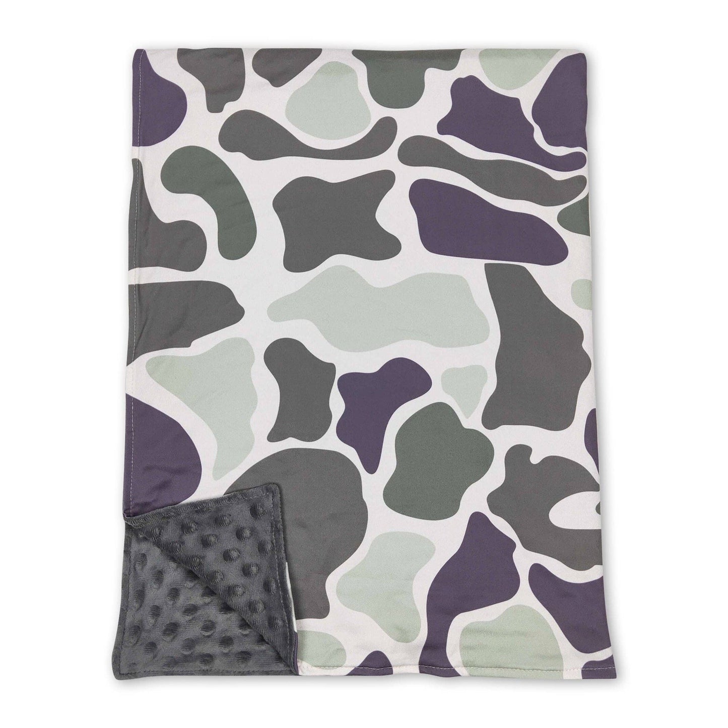 Green Old School Camo Minky Blanket PREORDER!