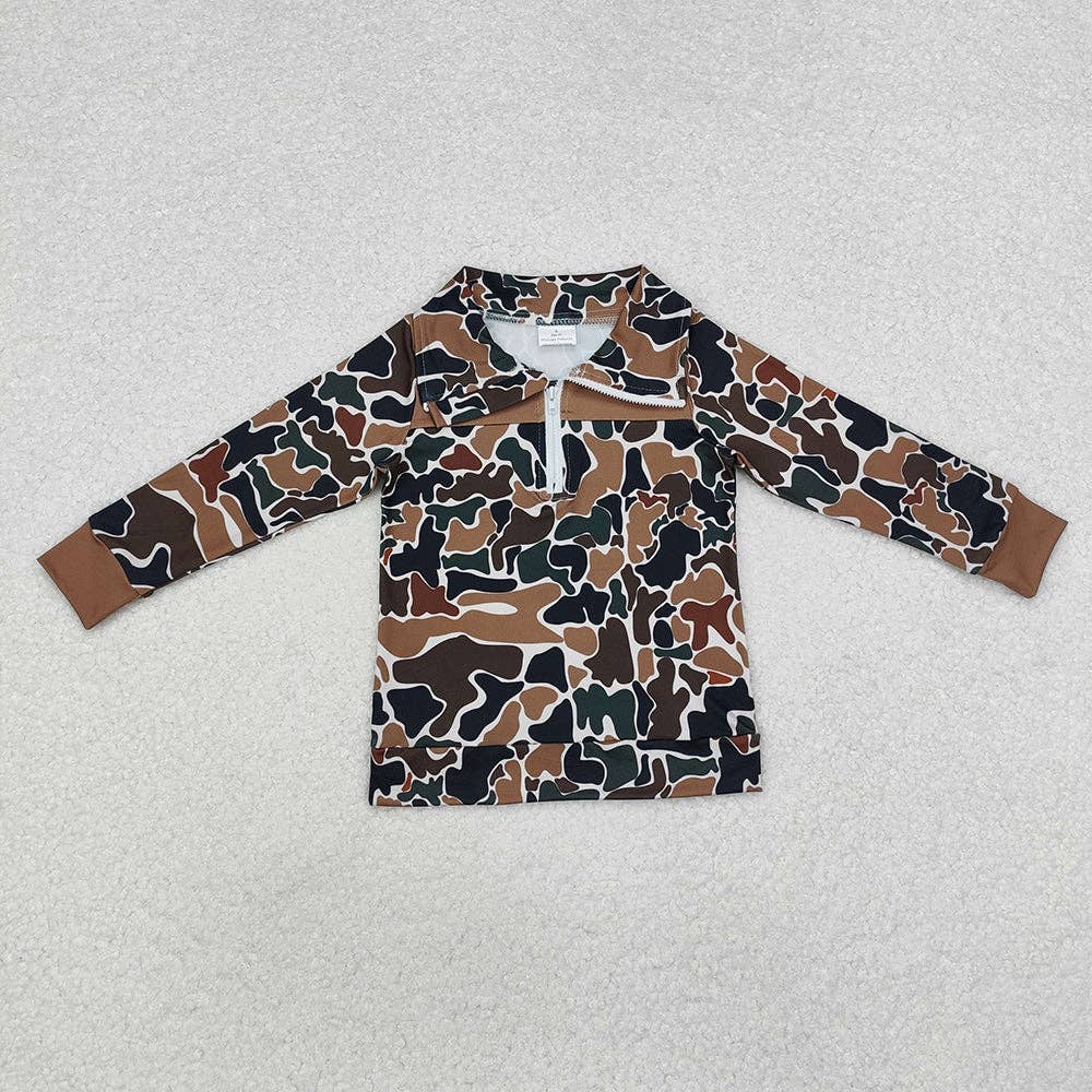 Toddler Retro Camo Pullover