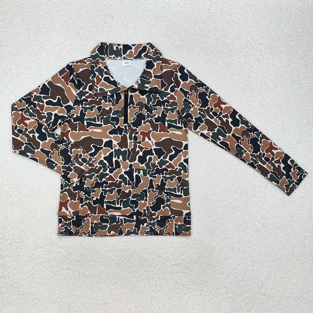 Adult Retro Camo Pullover