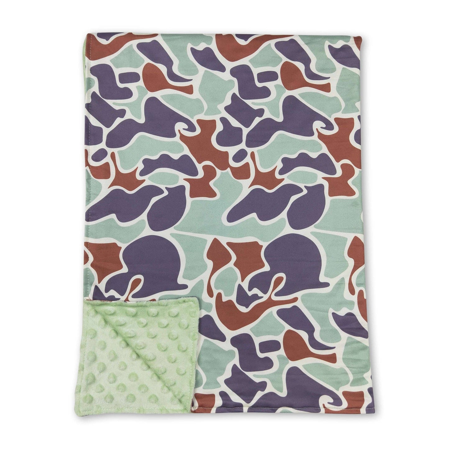 Green Camo Minky Blanket PREORDER!