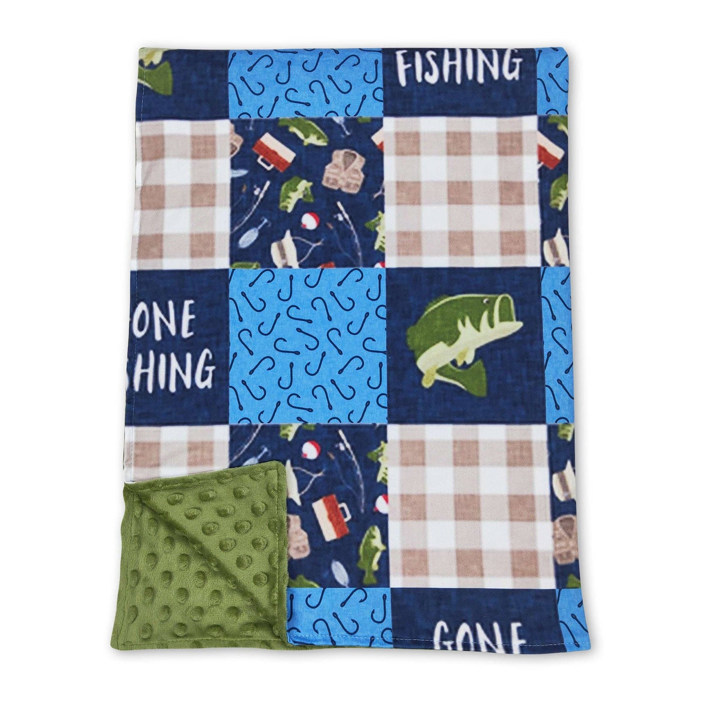 Gone Fishing Minky Blanket PREORDER!