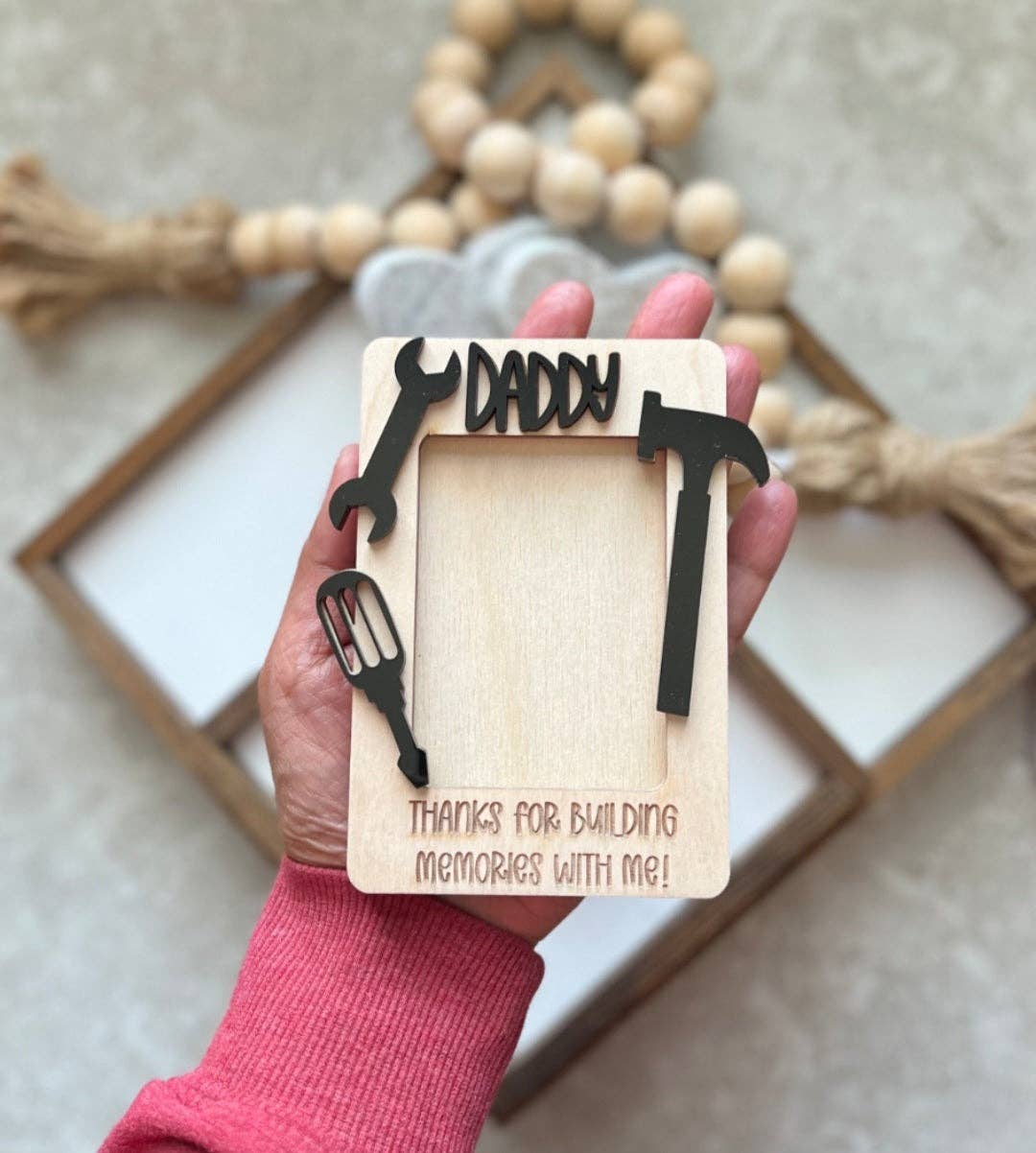 Fathers Day Fridge Magnet Photo Frame