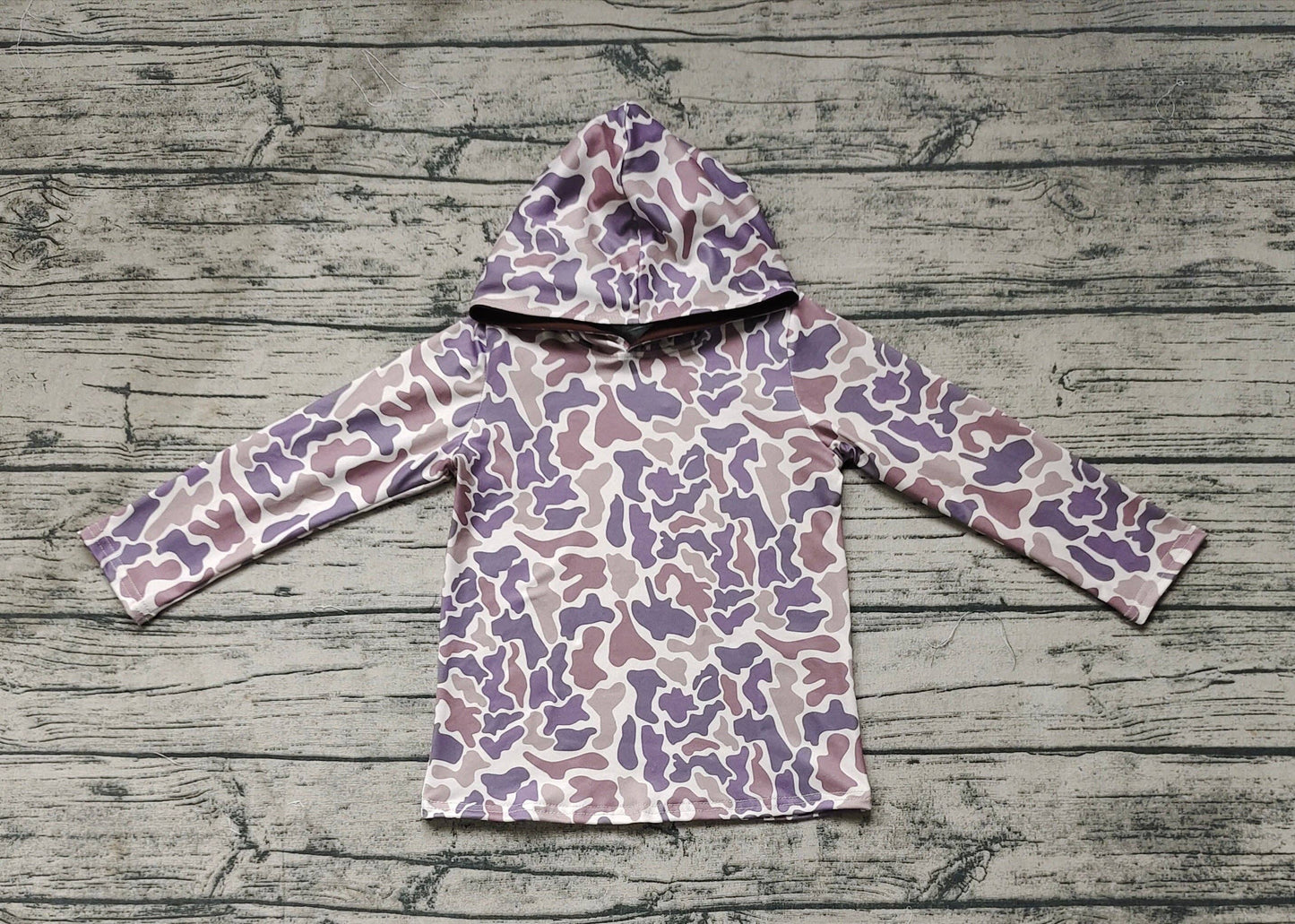 Camo Hooded Pullover