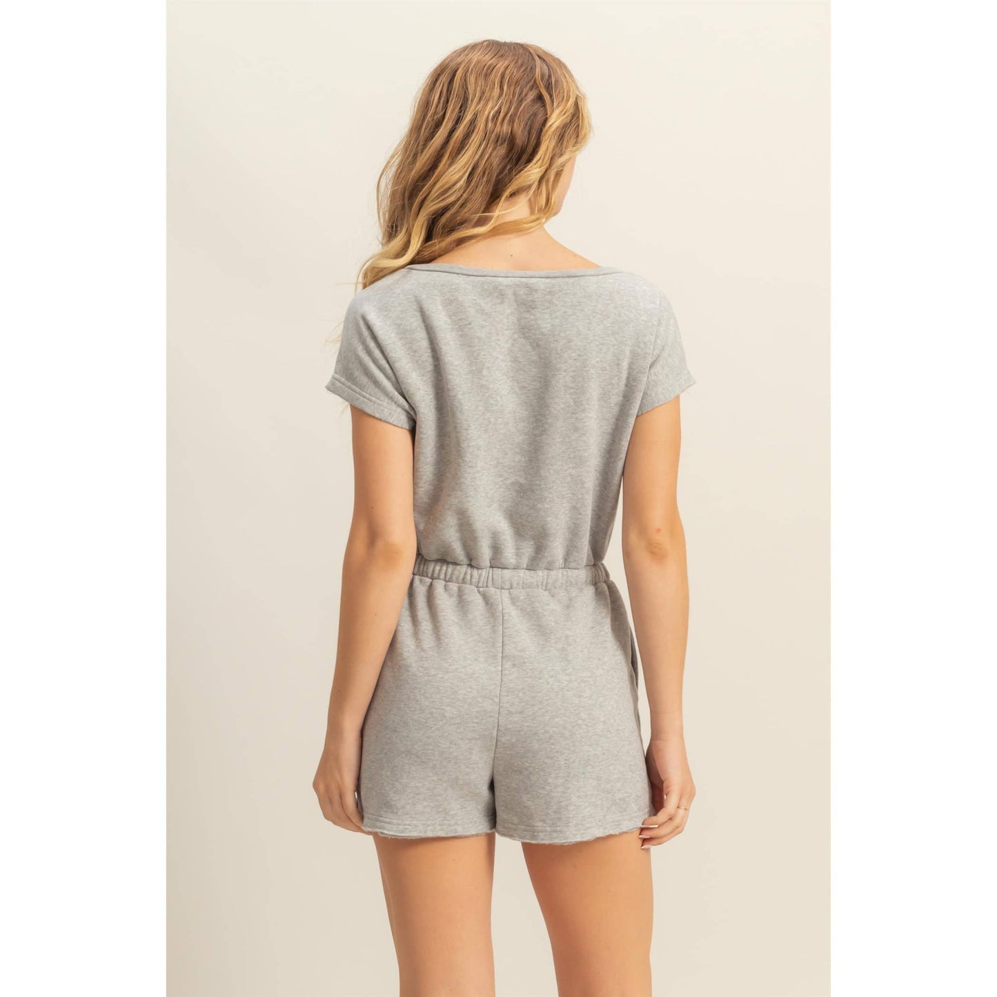 Millie Cap Sleeve Pocketed Romper