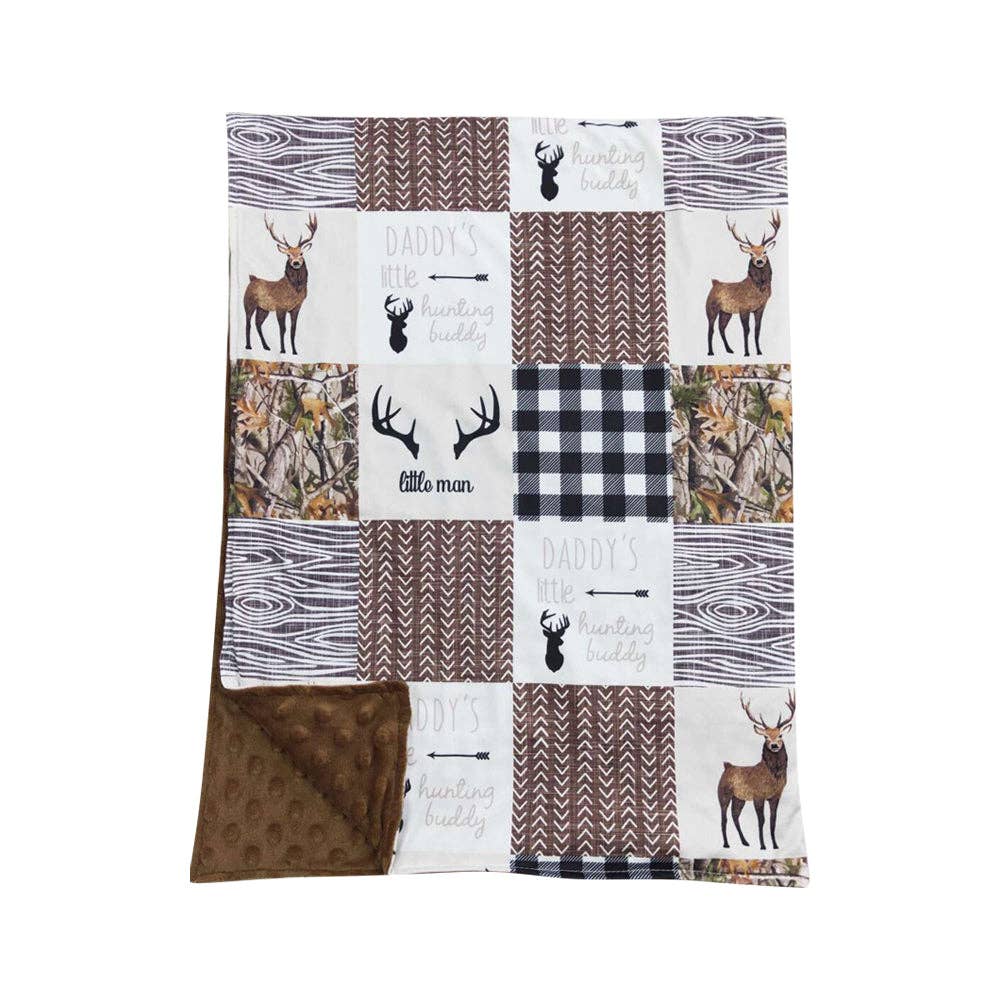 Hunting Buddy Minky Blanket PREORDER