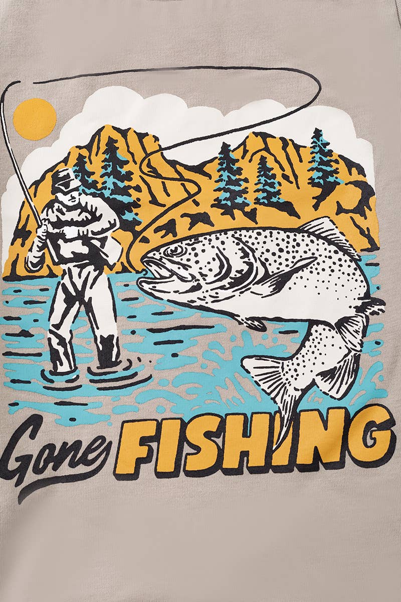 Gone Fishing Graphic T-shirt