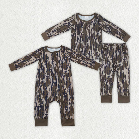 Bottomland Camo PJs - Zippy + 2 Piece Set