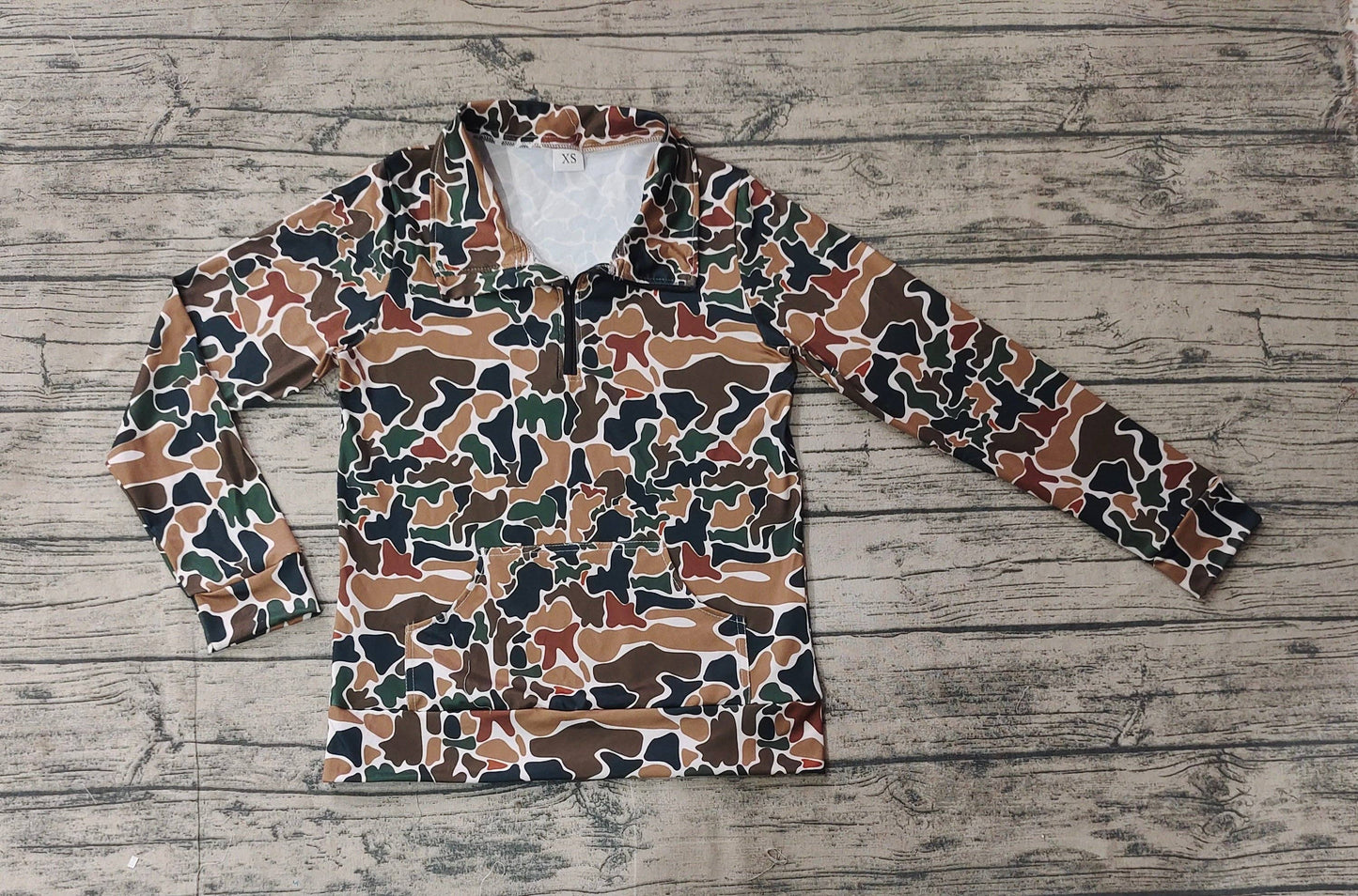 Adult Retro Camo Pullover