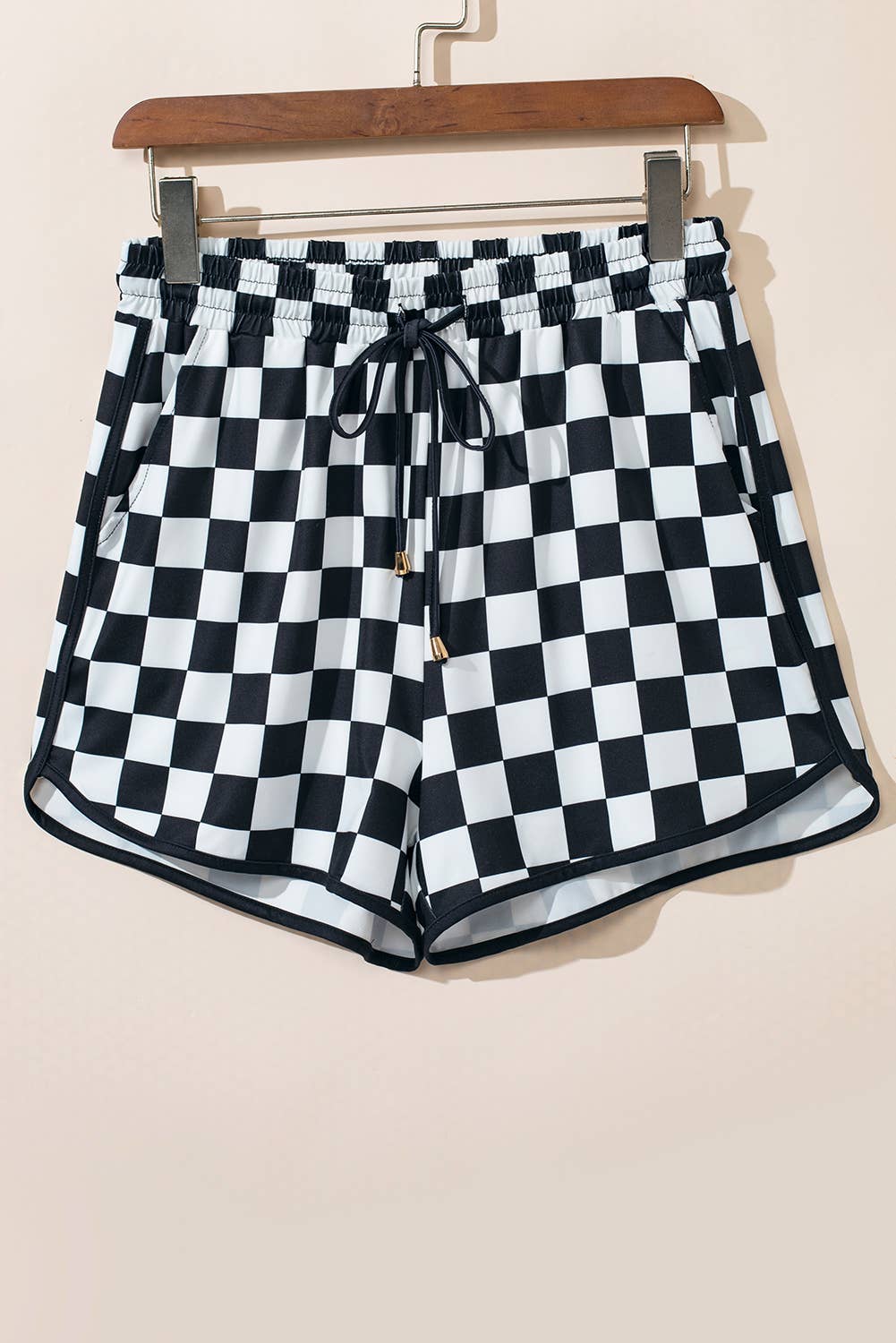 Bailey Checkered Drawstring Shorts