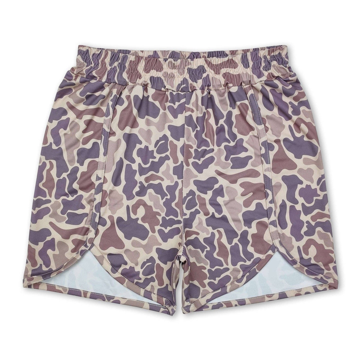 Women's Khaki Camo Shorts