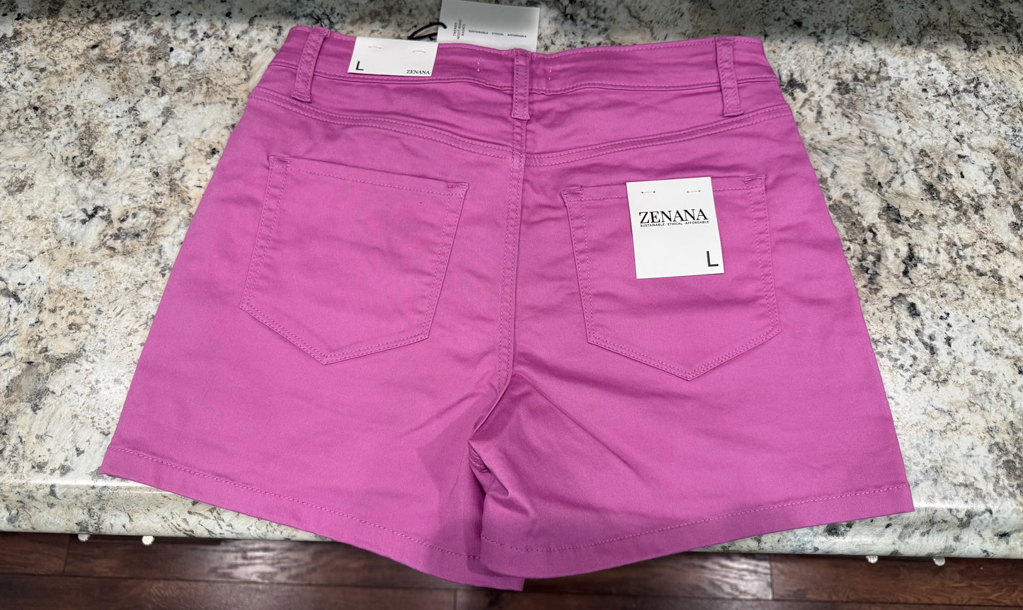 The Addison Stretchy Denim Shorts - 2 Colors