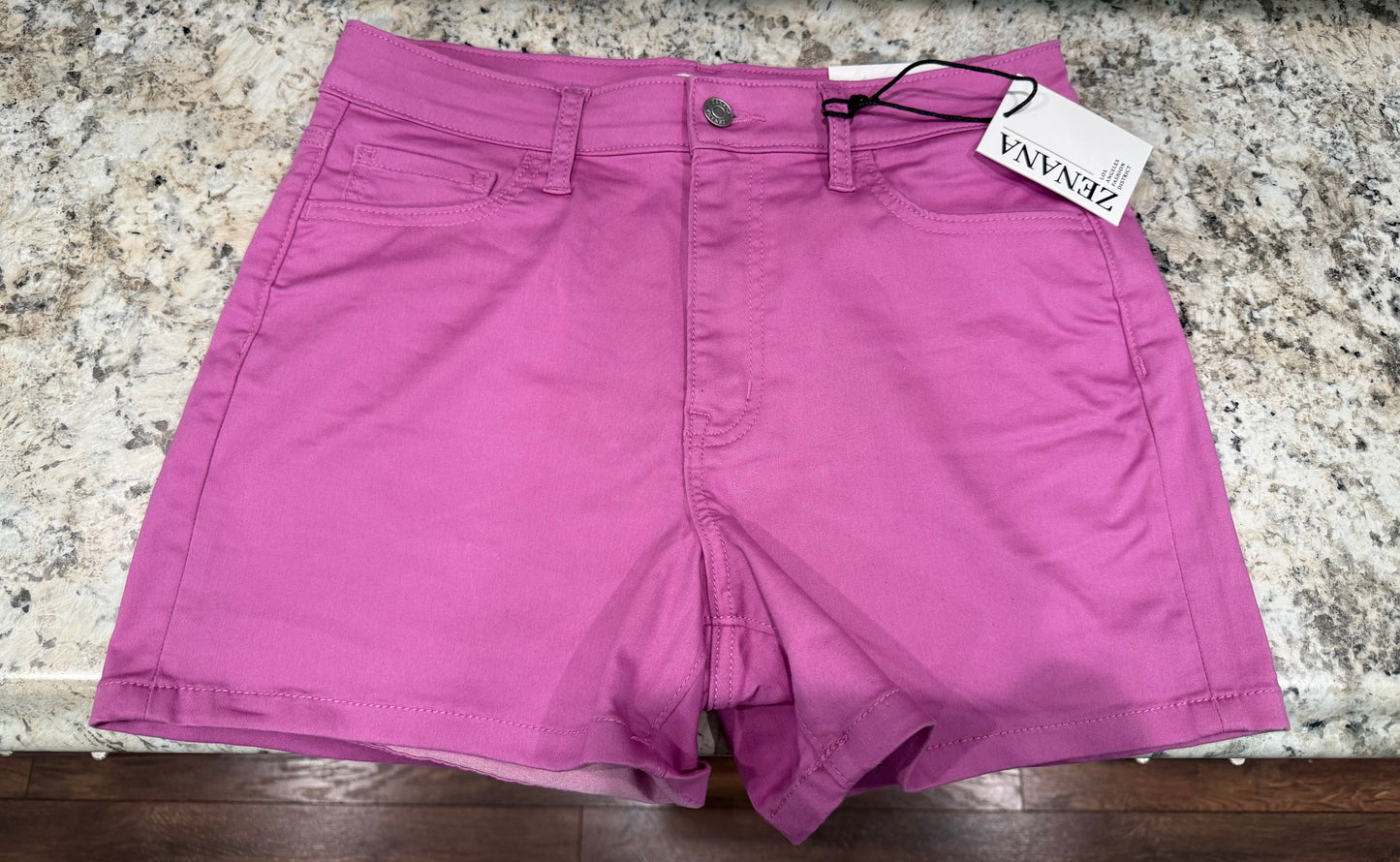 The Addison Stretchy Denim Shorts - 2 Colors