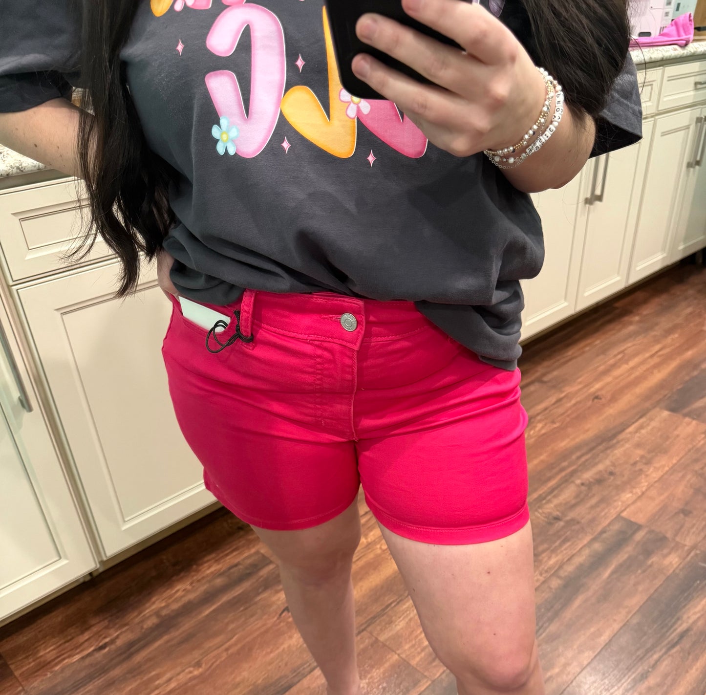 The Addison Stretchy Denim Shorts - 2 Colors