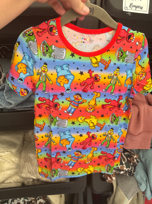 Tie Dye Elmo Shorts Set