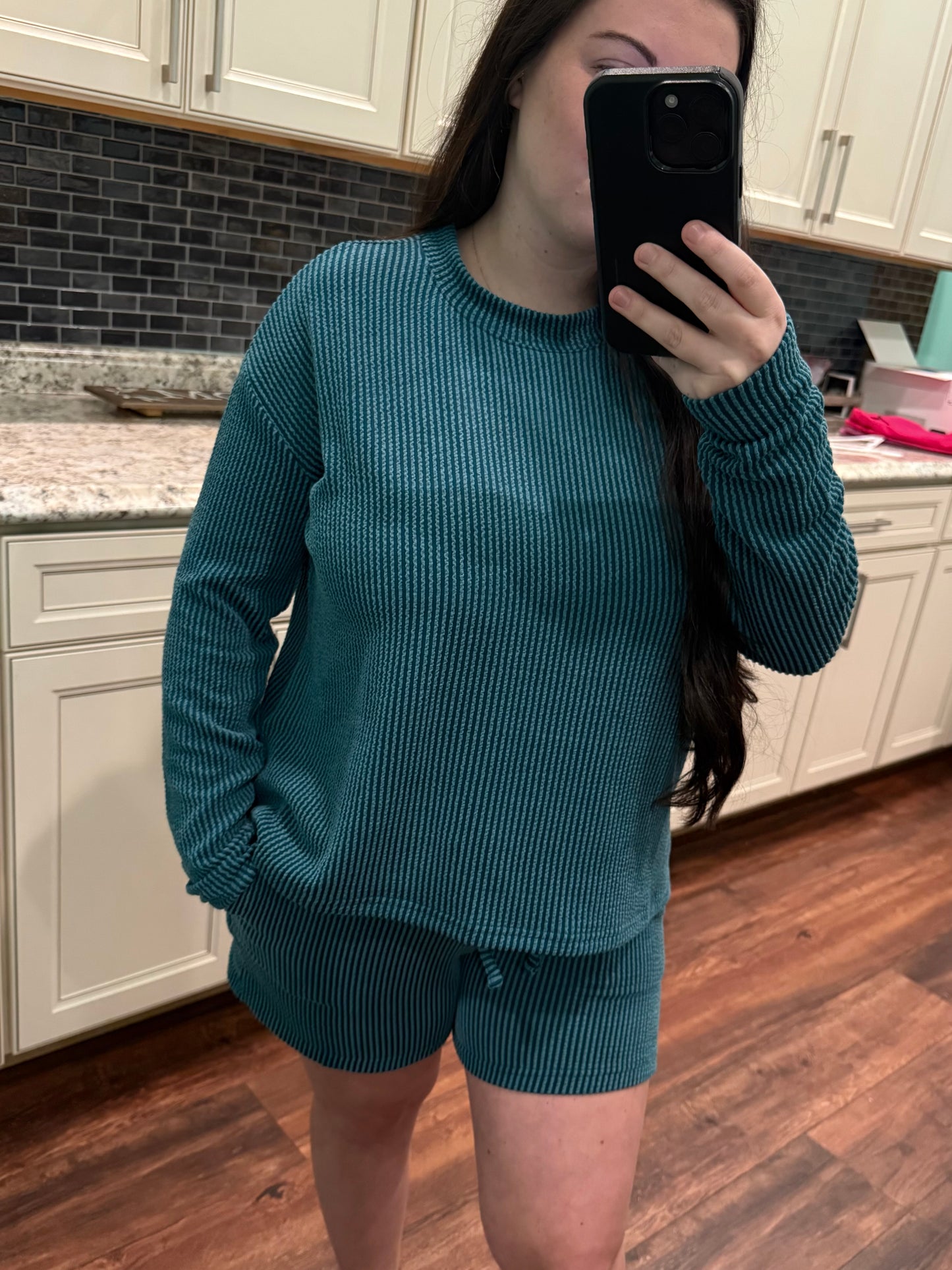 The Blakely Ribbed Knit Shorts Set - 2 Colors