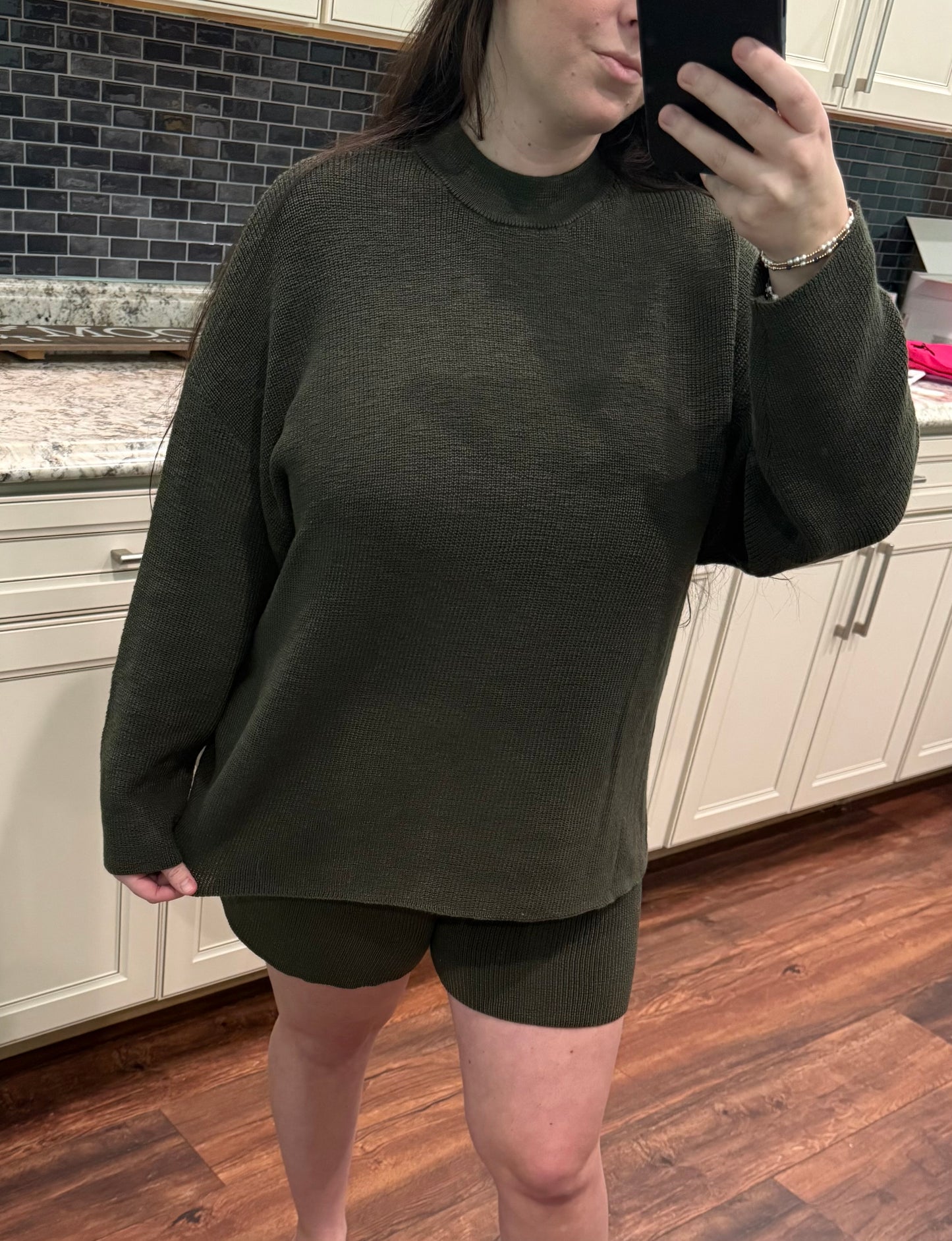 The Cozy Knit Mock Neck Set - 2 Colors