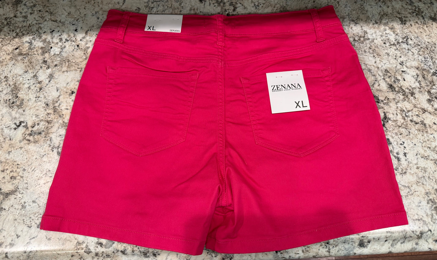 The Addison Stretchy Denim Shorts - 2 Colors