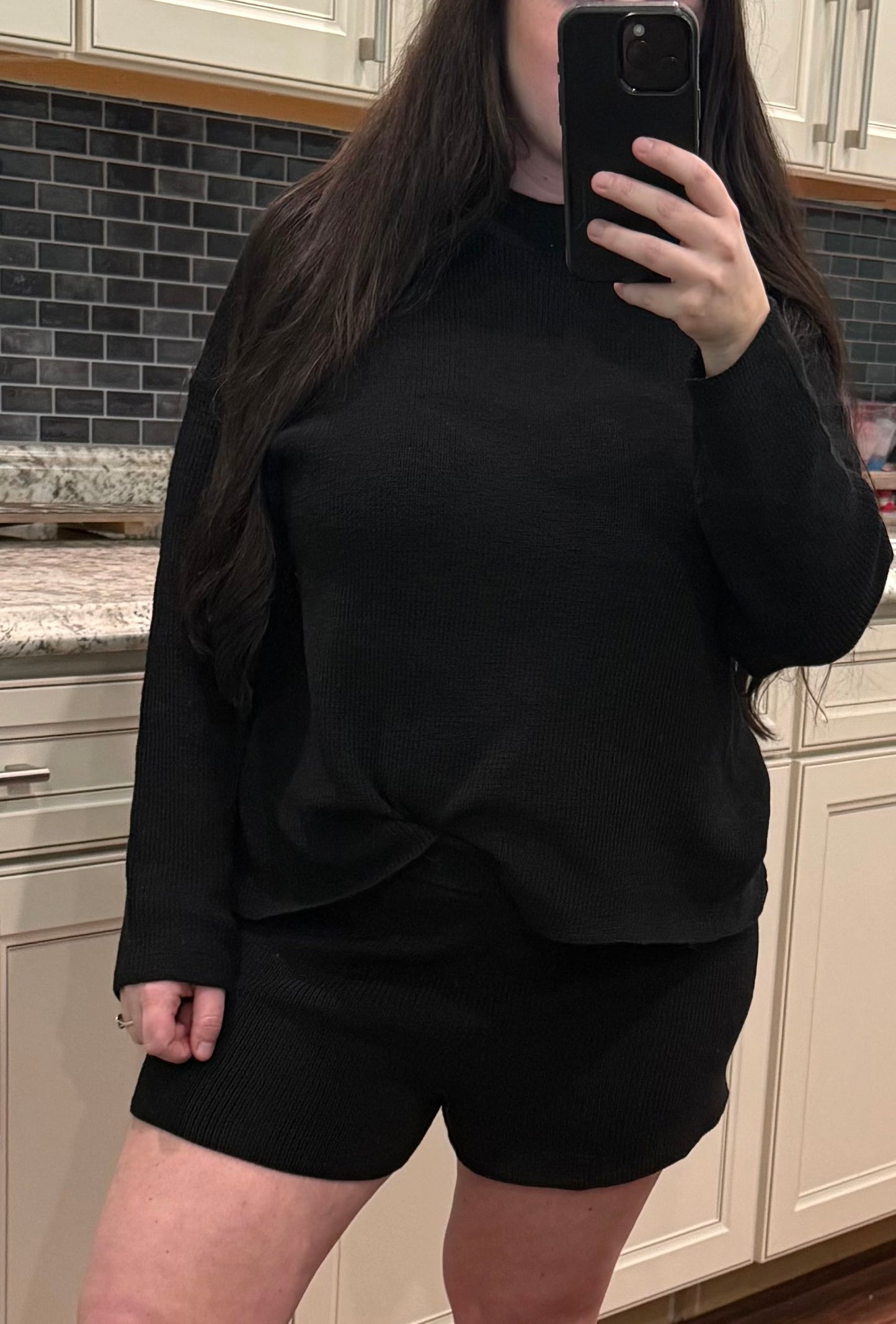 The Cozy Knit Mock Neck Set - 2 Colors