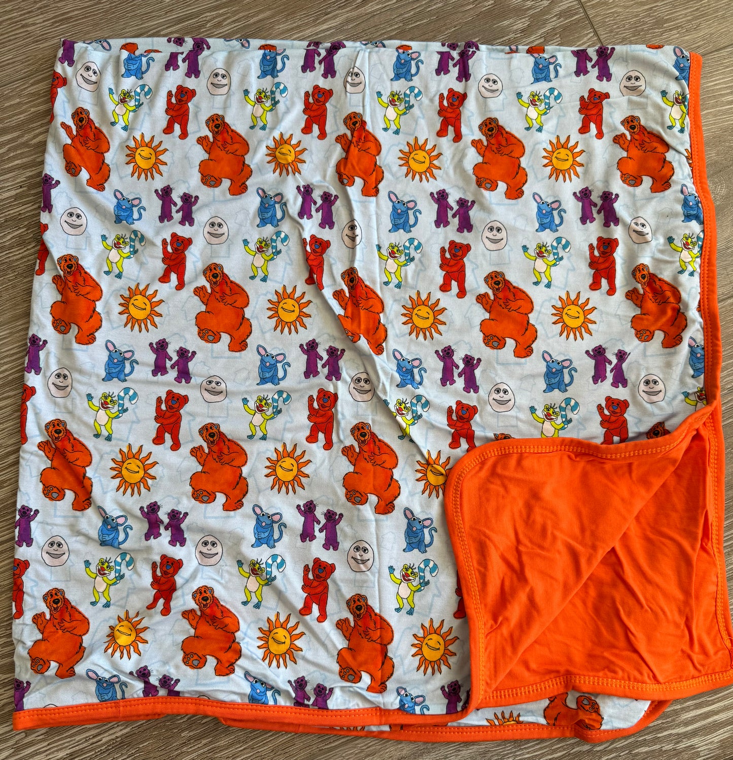 Bear in the Big Blue House 40x40 Bamboo Blanket