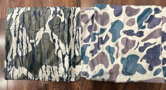 50”x60” Camo Fleece Blanket - 3 PRINTS!