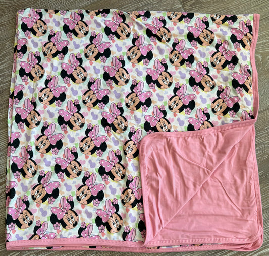 Minnie Mouse 40x40 Bamboo Blanket