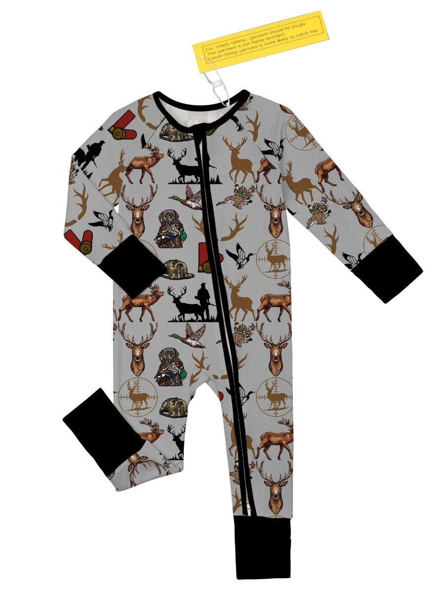Gray Hunting Themed Zippy