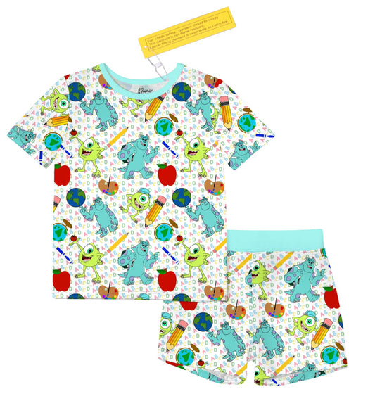 Monsters School 2 Piece Shorts Set