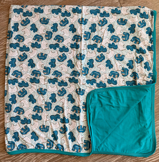 Animal Crackers 40x40 Bamboo Blanket