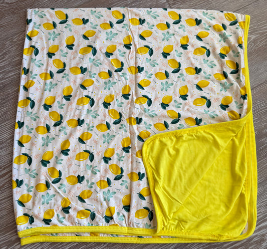 Lemons 40x40 Bamboo Blanket