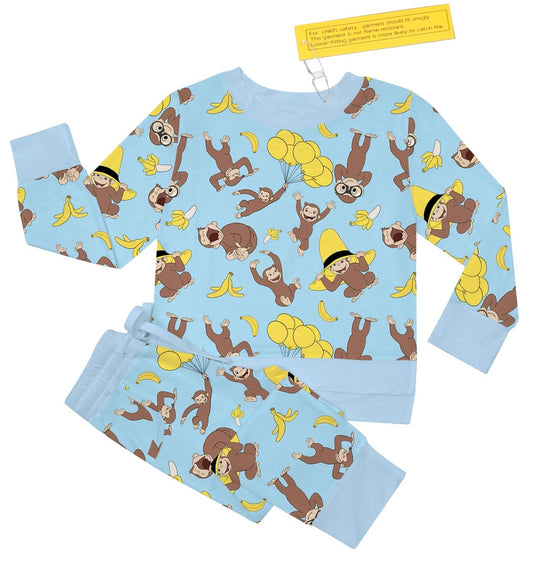 Curious George Long Sleeve Jogger Set