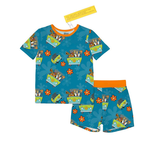 Floral Scooby-Doo 2 Piece Pajama Shorts Set