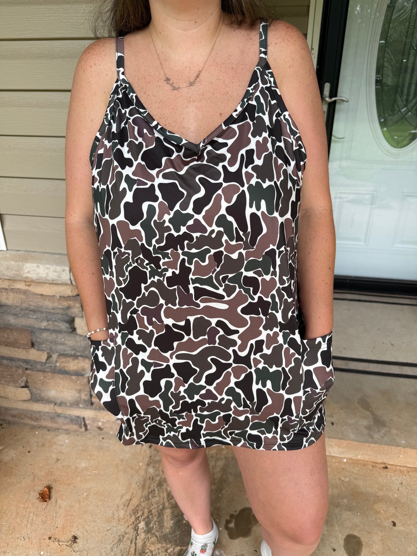 Camo Romper **PREORDER** 15 DAY TURN AROUND TIME - INSPIRED PRINT