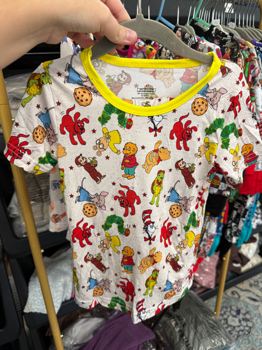 Saturday Morning Cartoons Bamboo Pants Set