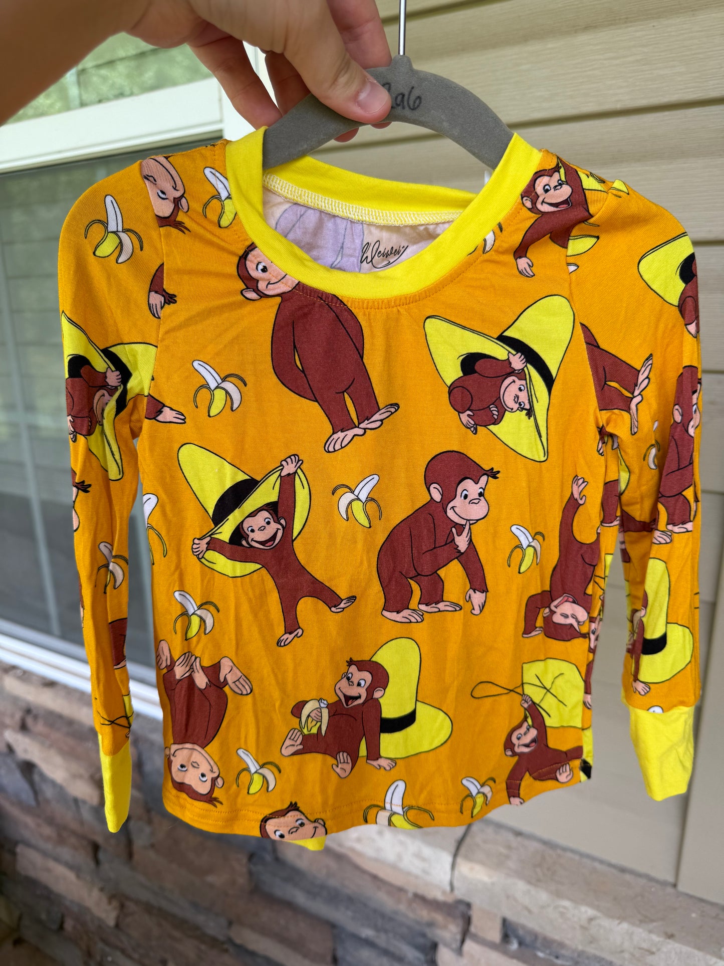 Curious George 2 Piece Long Sleeve & Pants Set