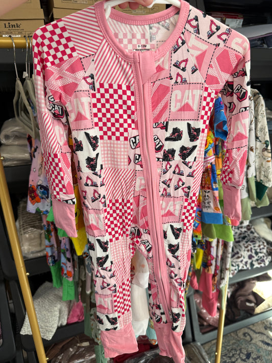 Pink CAT Patchwork Zippy