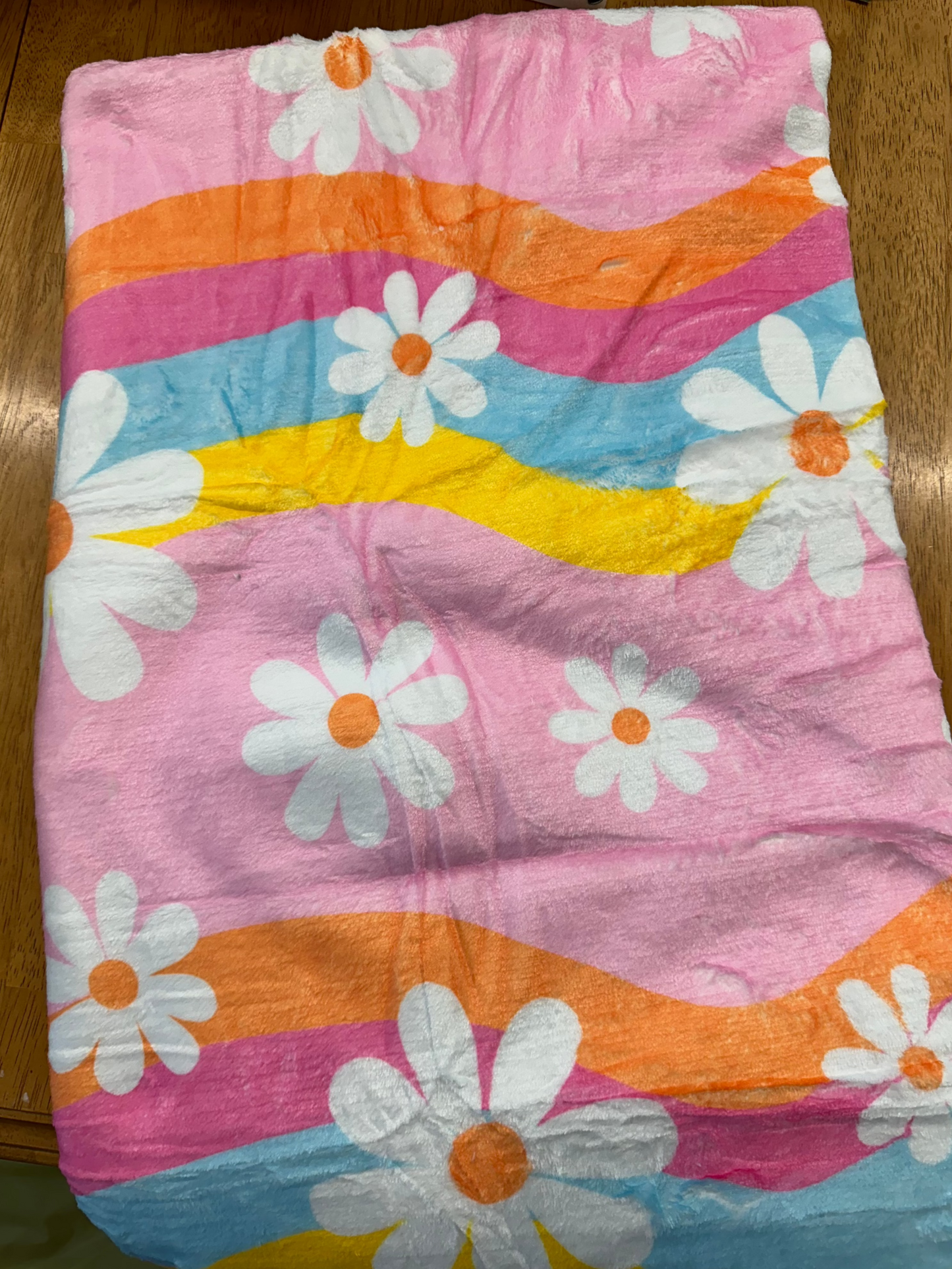 50”x60” Groovy Daisy Fleece Blanket