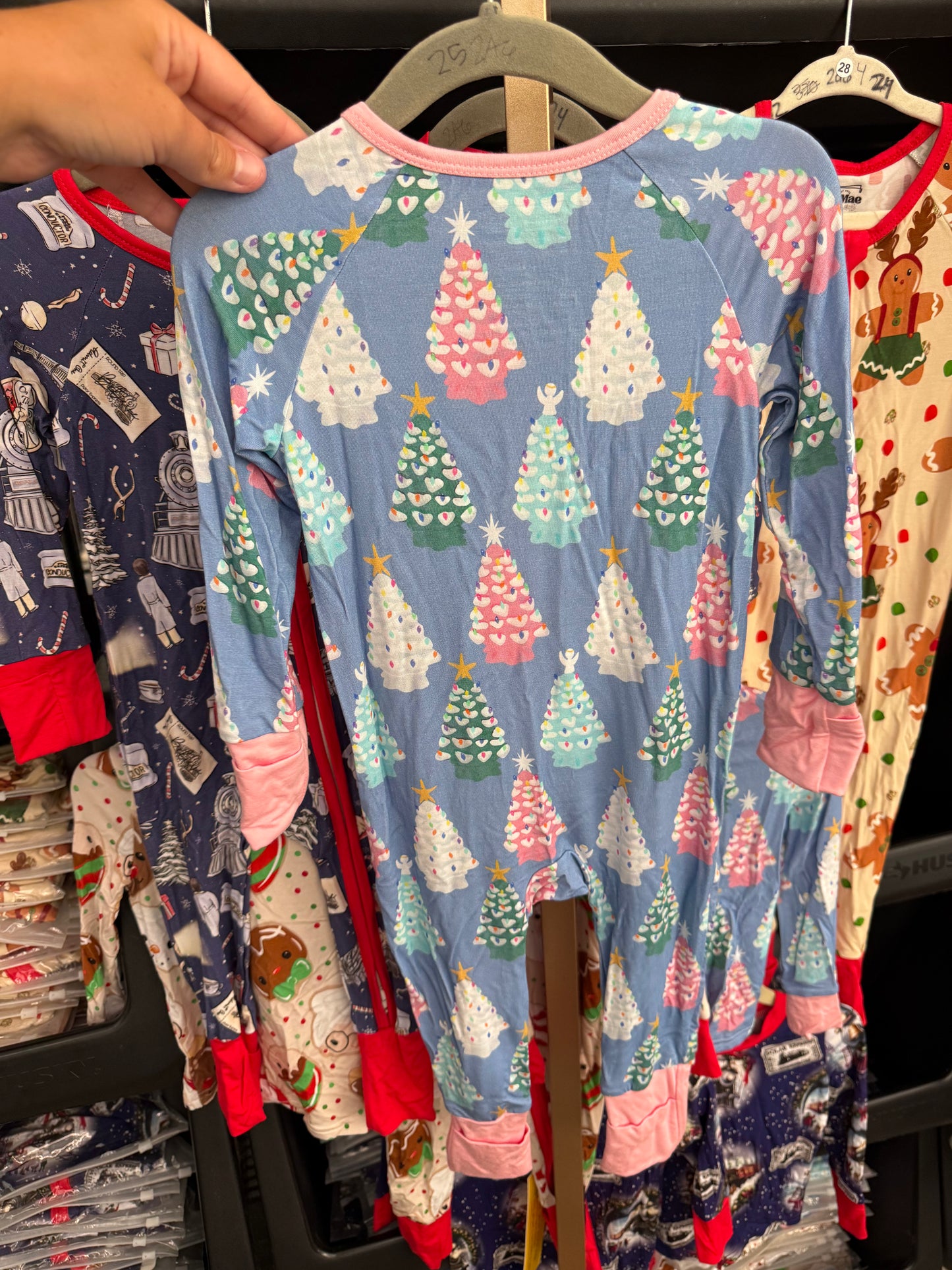 Whimsical Christmas Trees Bamboo Zippy
