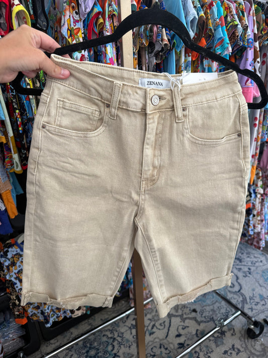 The Kimberly Bermuda Style Denim Shorts