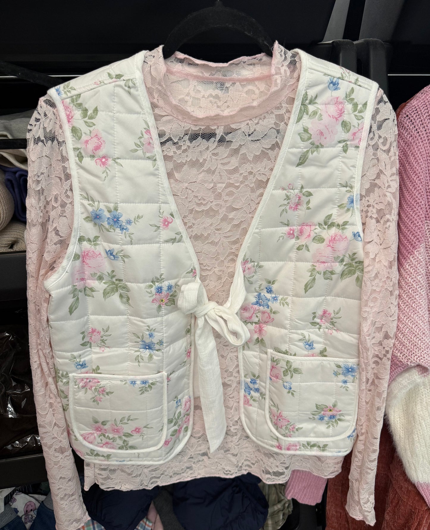 Bloom & Bow Quilted Vest
