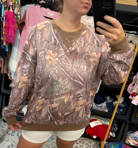 Timber Trail Camo Crewneck Pullover