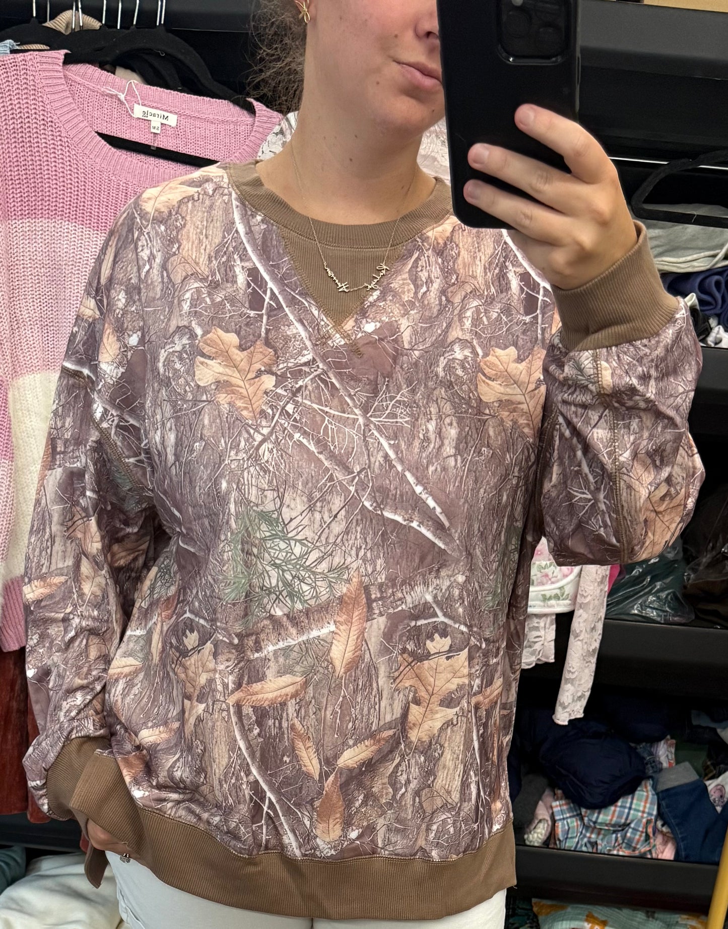 Timber Trail Camo Crewneck Pullover